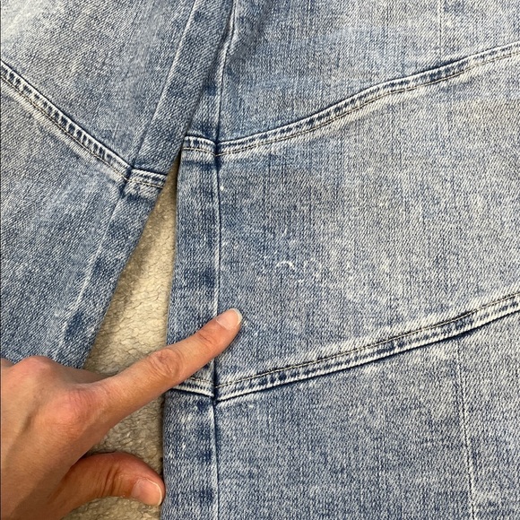 New L’Agence Brooklyn High Rise Utility Wide Leg Jeans Brewer Blue Sz 25 - Picture 13 of 14